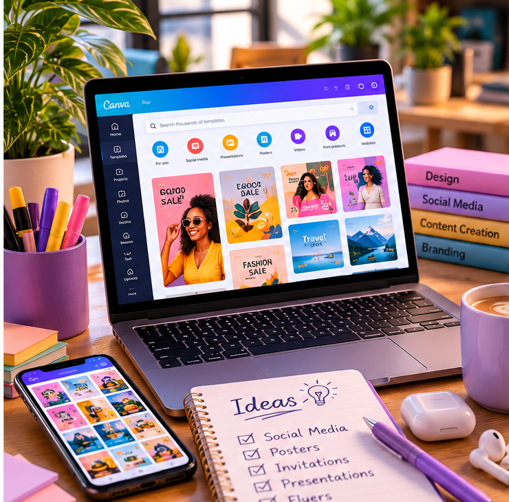 Canva Pro design workspace โ yearly plan